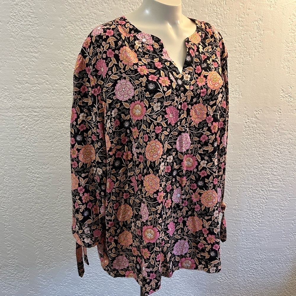 JNY Co floral Blouse SZ 2X NWT - Picture 1 of 9